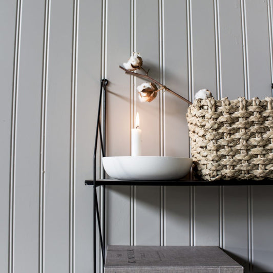 Lidatorp Large White candlestick 21x21x5