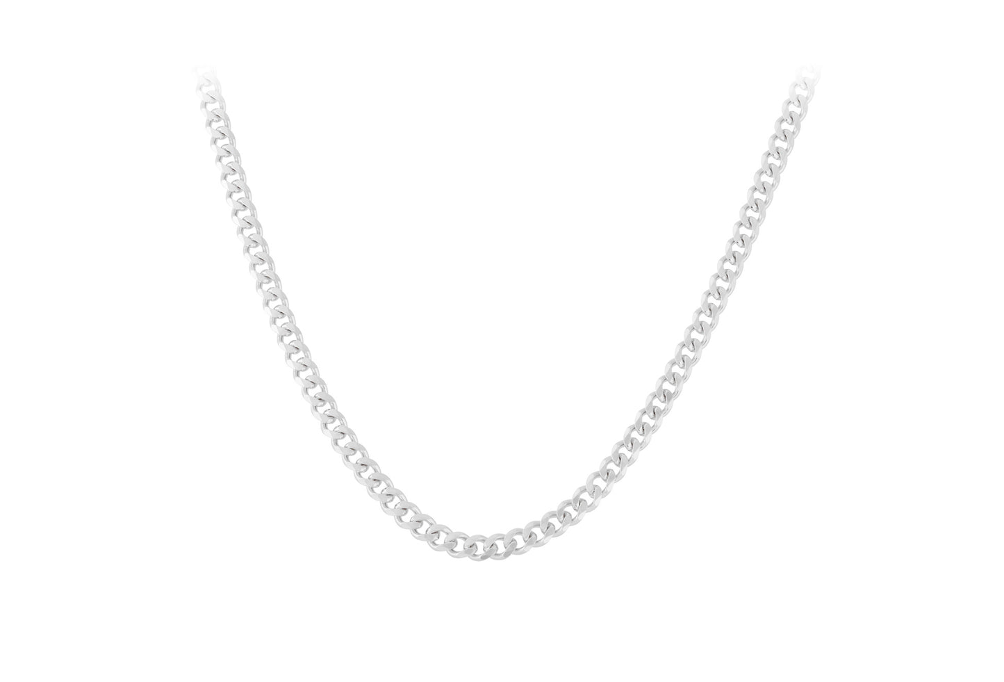 Solid Necklace 60-65cm 925er Silber