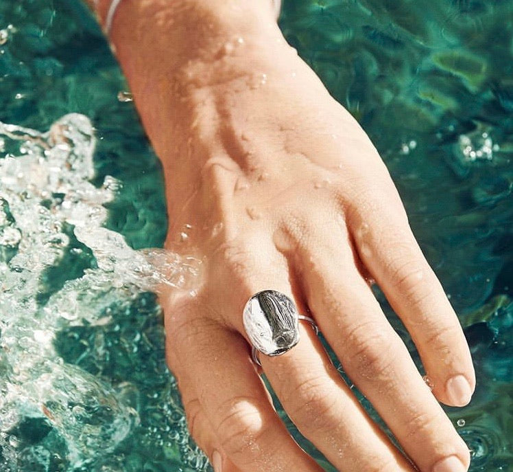 Nova Ring silber/vergoldet