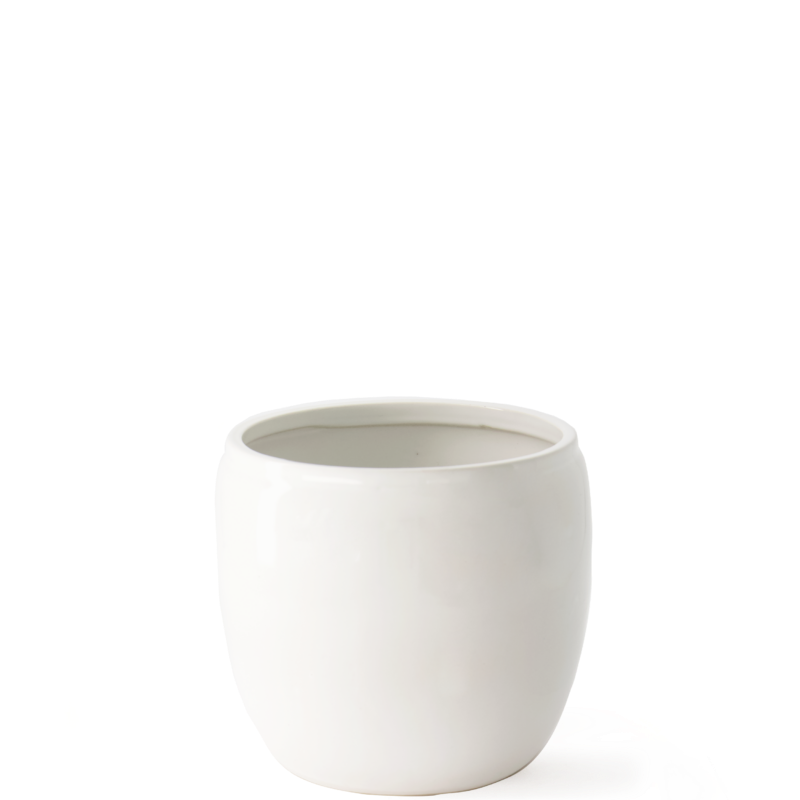 Umtopf glasiert weiß