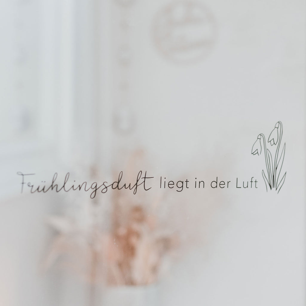 Sticker Frühlingsduft schwarz