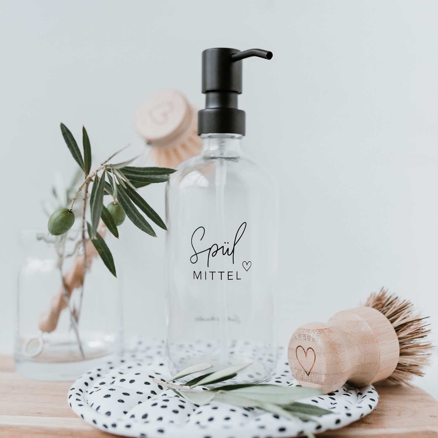 Seifenspender Spülmittel transparent