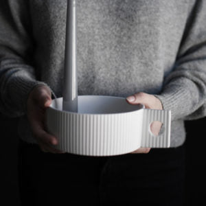 Lidaby Large White candlestick