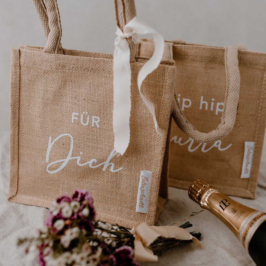 Mini Jute Shopper 2er Set