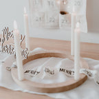 Adventskranz aus Eiche