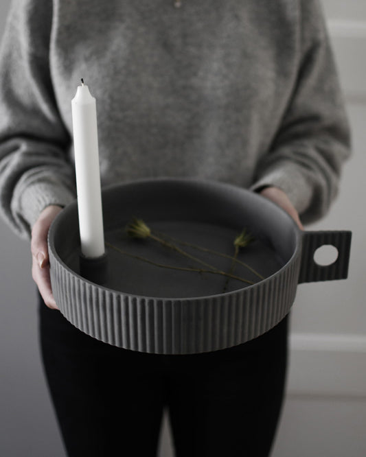 Lidaby Large White candlestick