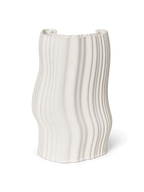 Moire Vase Off White