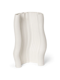 Moire Vase Off White