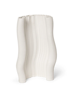 Moire Vase Off White
