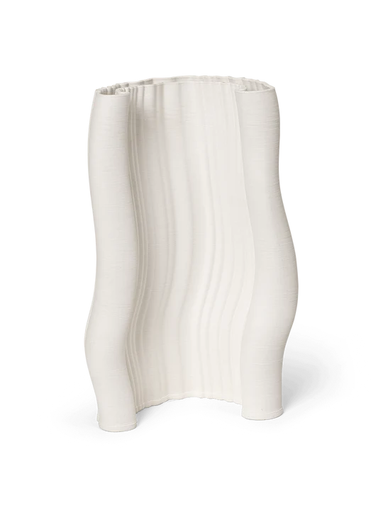 Moire Vase Off White