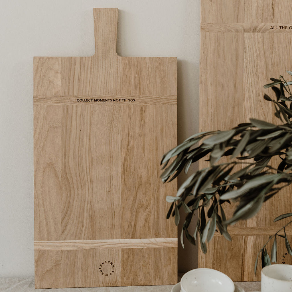 Holzbrett aus Eiche Collect Moments