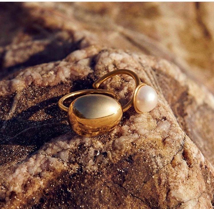 Stellar Ring silber/vergoldet