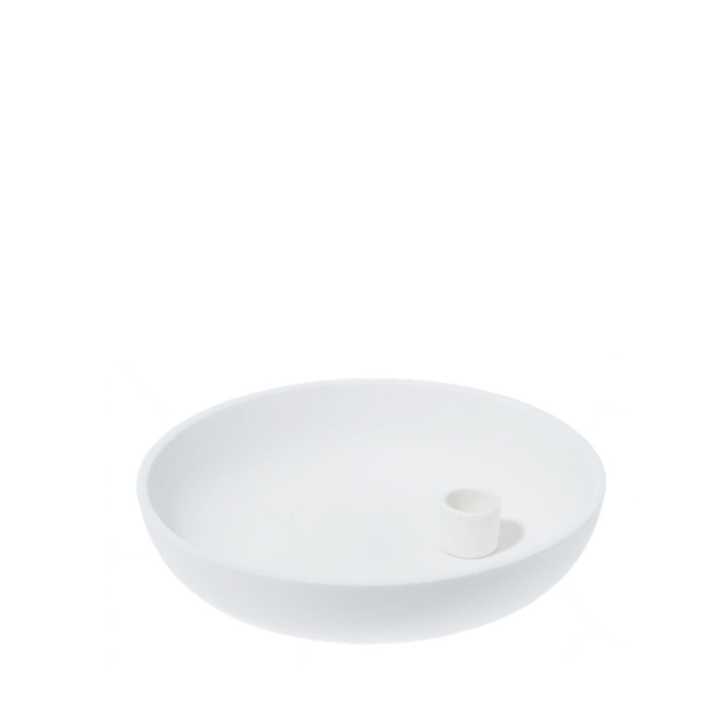 Lidatorp Large White candlestick 21x21x5