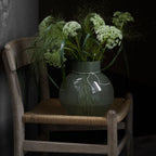 Glasvase rund green