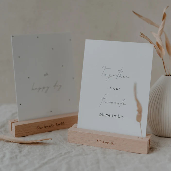 Karten und Blumenhalter 2er Set Mama