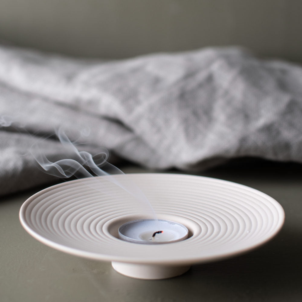 Theda Large beige Teelichthalter 15x15x3