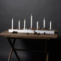 Sund White rectangular candlestick 80x12x11