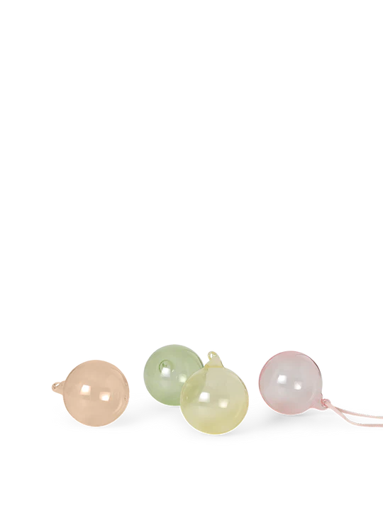 Glass Baubles M 4 Stck.