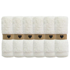 Waschlappen Herz im 6 er Set