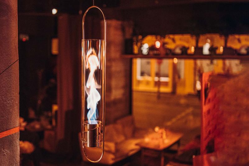 Spin 90 Hängefeuer Silber