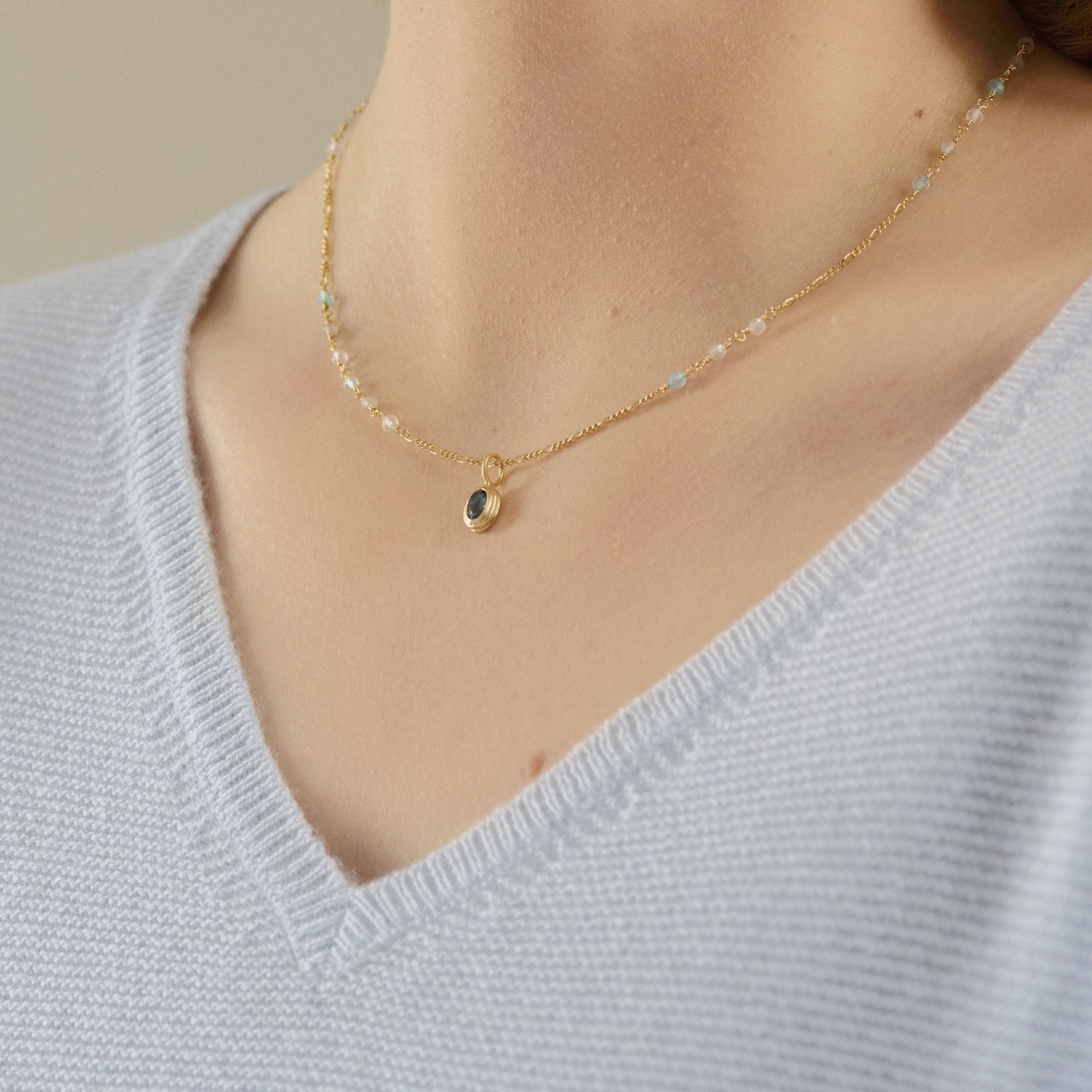 Hellir Blue ICE Necklace