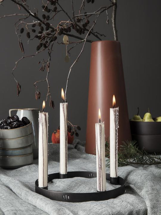 Duo Candle Set of 2 Olive Green