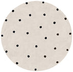 Runder Teppich Punkte