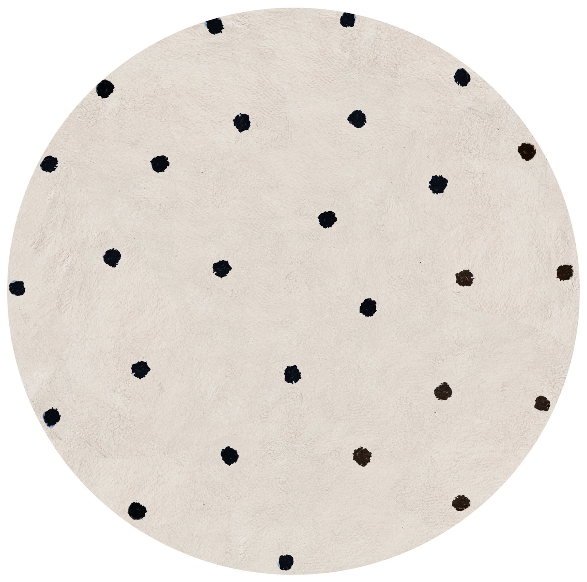 Runder Teppich Punkte